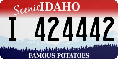 ID license plate I424442
