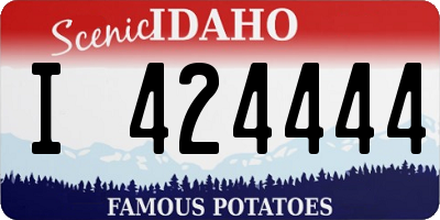 ID license plate I424444