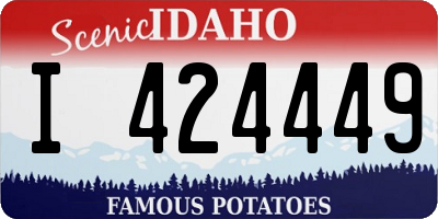 ID license plate I424449