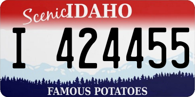 ID license plate I424455