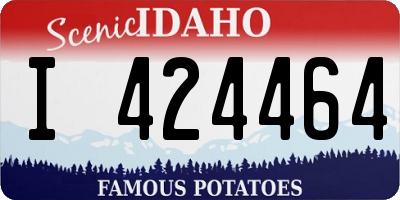 ID license plate I424464
