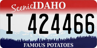 ID license plate I424466