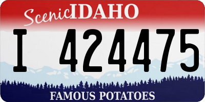 ID license plate I424475