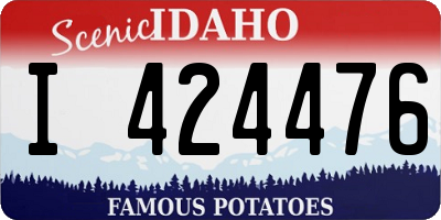 ID license plate I424476
