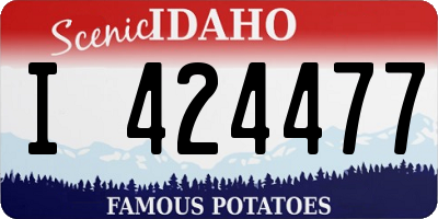ID license plate I424477