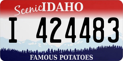 ID license plate I424483