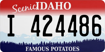 ID license plate I424486
