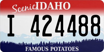 ID license plate I424488