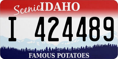 ID license plate I424489