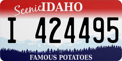 ID license plate I424495