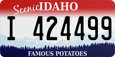 ID license plate I424499