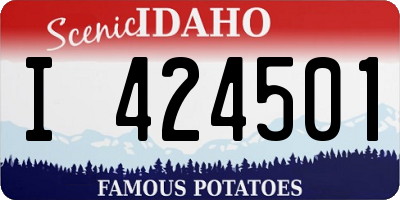 ID license plate I424501