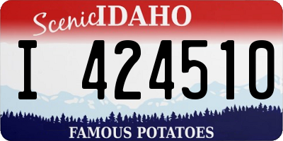 ID license plate I424510
