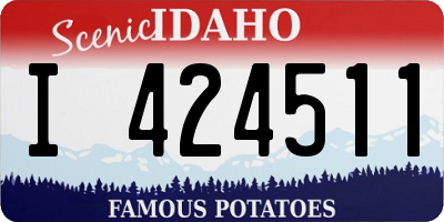 ID license plate I424511
