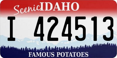 ID license plate I424513