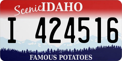ID license plate I424516
