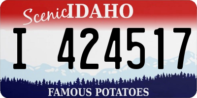 ID license plate I424517