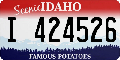 ID license plate I424526