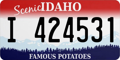 ID license plate I424531