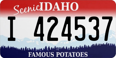 ID license plate I424537