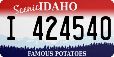 ID license plate I424540