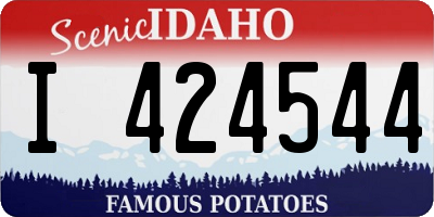 ID license plate I424544