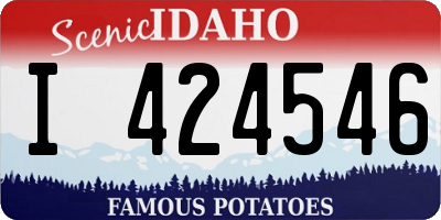 ID license plate I424546