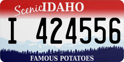 ID license plate I424556