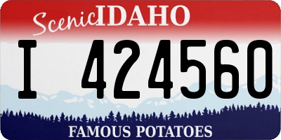 ID license plate I424560