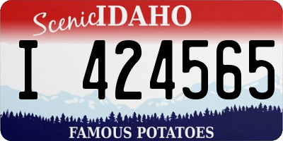 ID license plate I424565