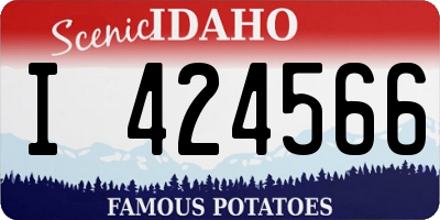 ID license plate I424566