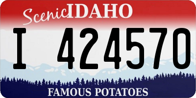 ID license plate I424570