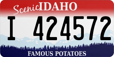 ID license plate I424572