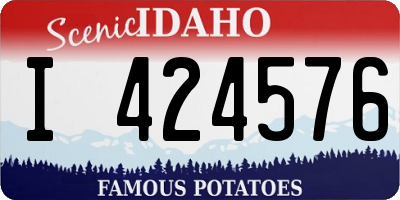 ID license plate I424576