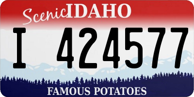 ID license plate I424577