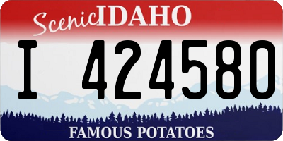 ID license plate I424580