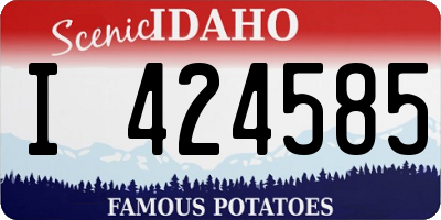 ID license plate I424585