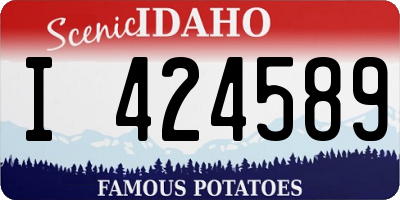 ID license plate I424589