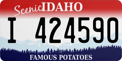 ID license plate I424590