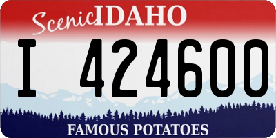 ID license plate I424600