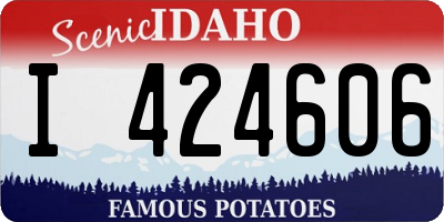 ID license plate I424606