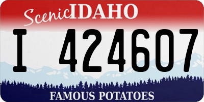 ID license plate I424607