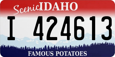 ID license plate I424613