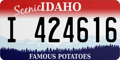 ID license plate I424616