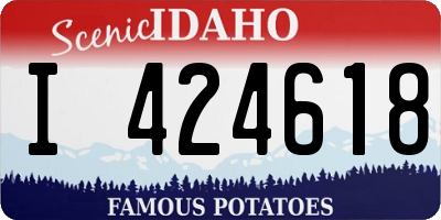 ID license plate I424618