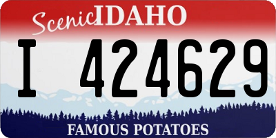 ID license plate I424629