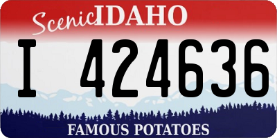 ID license plate I424636