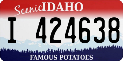 ID license plate I424638