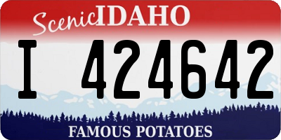 ID license plate I424642