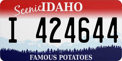 ID license plate I424644